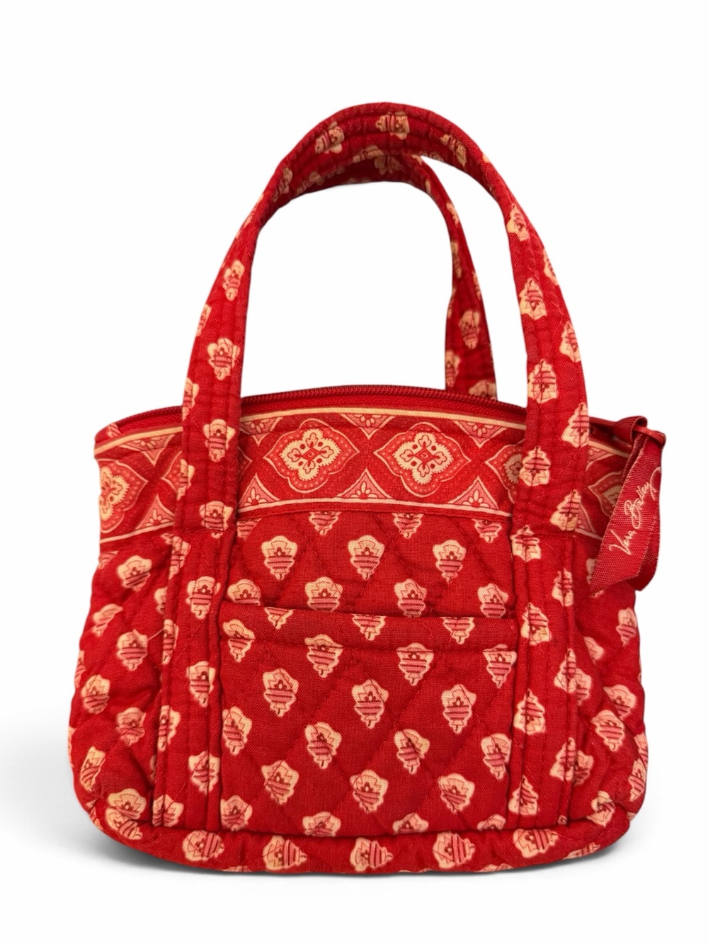 Vera Bradley retired 2005 Hannah mini bag Nantucket Red Quilted Tote Bag